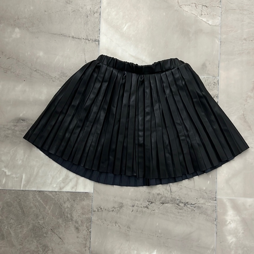 Children's Size 3T Pleated Pleather Skirt